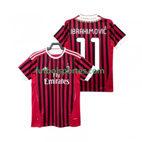 Camiseta AC Milan Zlatan IBRAHIMOVIC 11 2011 2012 Retro Primera Equipación